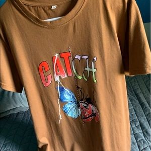Brown catch Tee
